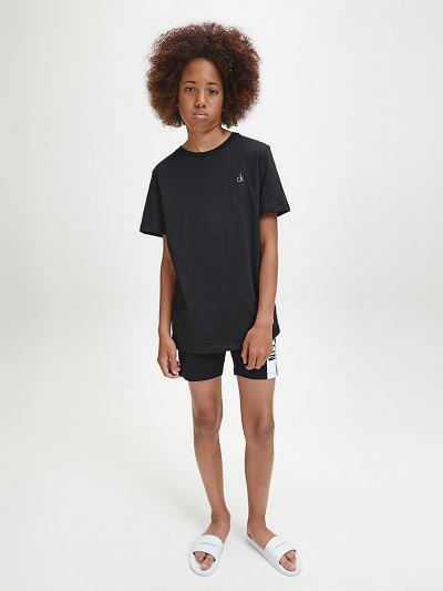 Calvin Klein Ruhák HU409900 | Calvin Klein Modern Cotton Fiu Lounge Póló Fekete / Fehér